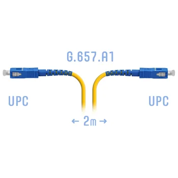 Патчкорд оптический B-Optix SC/UPC SM G.657.A1 2 метра