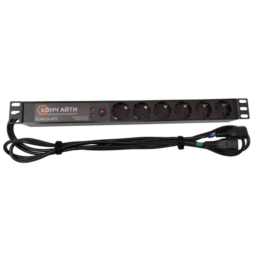 Блок розеток с АВР BONCH-ATS/PDU 8A-6S-C14/C14