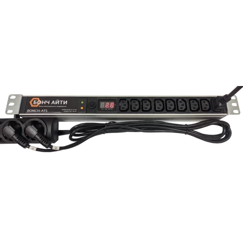 Блок розеток с АВР BONCH-ATS/PDU 8A-9C13-AM-S/S