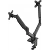 Кронштейн для мониторов ЖК Buro BU-M12 черный 17"-32" макс.10кг крепление к столешнице поворот и нак