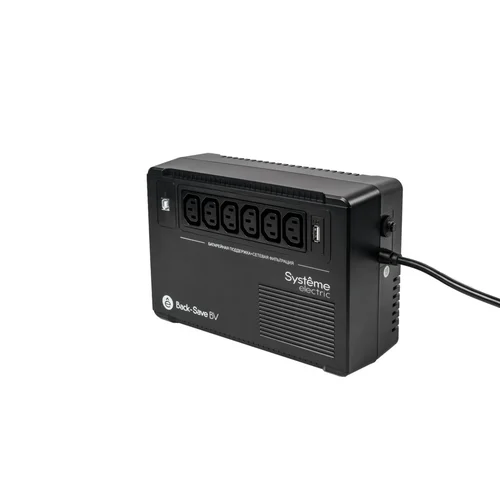 ИБП Back-Save BV Systeme Electric 400 ВА, автоматическая регулировка напряжения, 3 розетки Schuko, 230 В, 1 USB Type-A