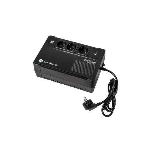 ИБП Back-Save BV Systeme Electric 400 ВА, автоматическая регулировка напряжения, 3 розетки Schuko, 230 В, 1 USB Type-A