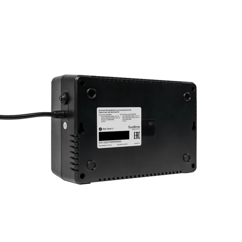 ИБП Back-Save BV Systeme Electric 800 ВА, автоматическая регулировка напряжения, 3 розетки Schuko, 230 В, 1 USB Type-A