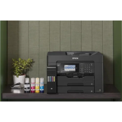 МФУ струйный Epson L15150 (C11CH72404/505/506/403) A3+ Duplex Net WiFi черный