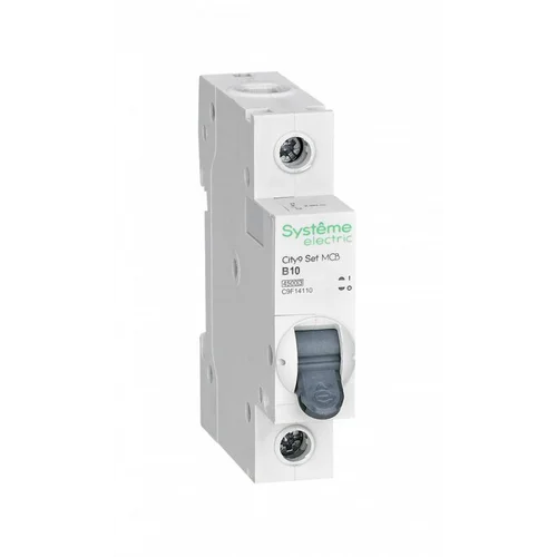 Выключатель автоматический модульный 1п B 10А 4.5кА City9 Set 230В SE C9F14110