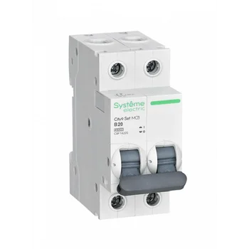 Выключатель автоматический модульный 2п B 20А 4.5кА City9 Set 230В SE C9F14220