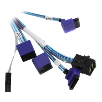 Кабель SuperMicro CBL-SAST-0811 HDmSAS-4SATA 70см, внутренний