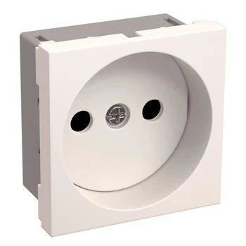 Розетка 1-м 2мод. Праймер РКС-20-20-П-К 10А IP20 45х45 без заземл. бел. IEK CKK-40D-RSB2-K01-K