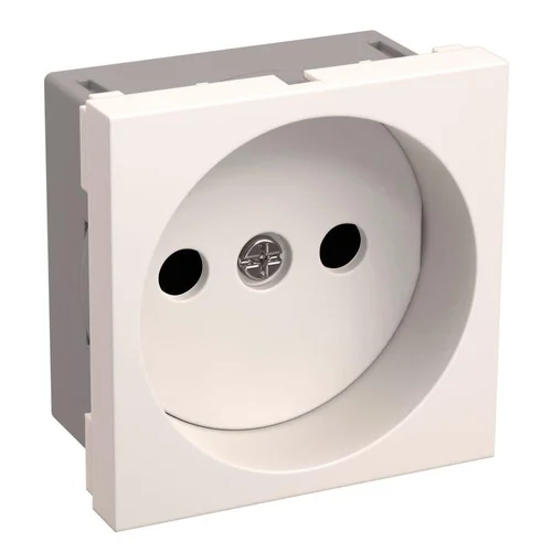 Розетка 1-м 2мод. Праймер РКС-20-20-П-К 10А IP20 45х45 без заземл. бел. IEK CKK-40D-RSB2-K01-K
