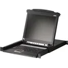 Консоль управления, для KVM-переключателей, электрон., 19", SVGA+KBD+MOUSE PS/2, с KVM-шнуром PS/2 1.8м., LCD экран 17", лат./рус. (1280x1024;DDC2B)