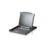 Консоль управления, для KVM-переключателей, электрон., 19", SVGA+KBD+MOUSE PS/2, с KVM-шнуром PS/2 1.8м., LCD экран 17", лат./рус. (1280x1024;DDC2B)