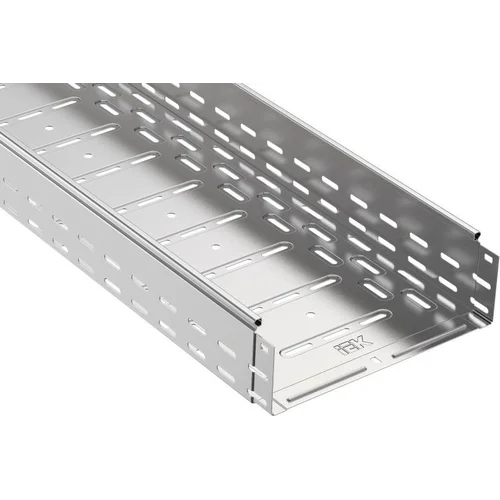 Лоток листовой перфорированный 300х100 L3000 сталь 1мм IEK CLP10-100-300-3