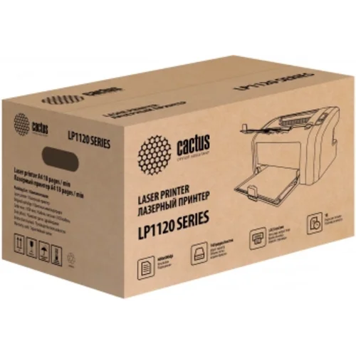 Принтер лазерный Cactus CS-LP1120NWB A4 черный (в комплекте: картридж + кабель USB, Ethernet)