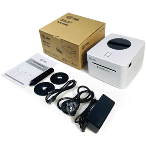 Термопринтер Cactus CS-TP-D410U-W 203dpi 160мм/с/USB для печ.этик. белый