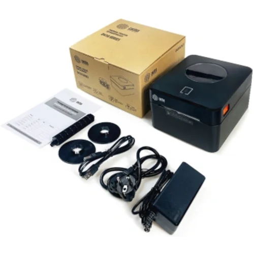 Термопринтер Cactus CS-TP-D410U 203dpi 160мм/с/USB для печ.этик. черный