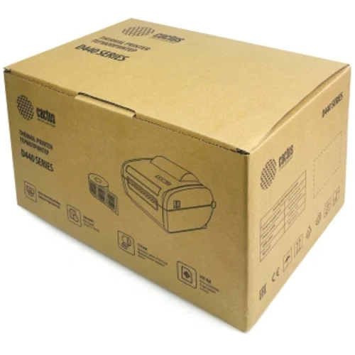 Термопринтер Cactus CS-TP-D440U 203dpi 160мм/с/USB для печ.этик. черный