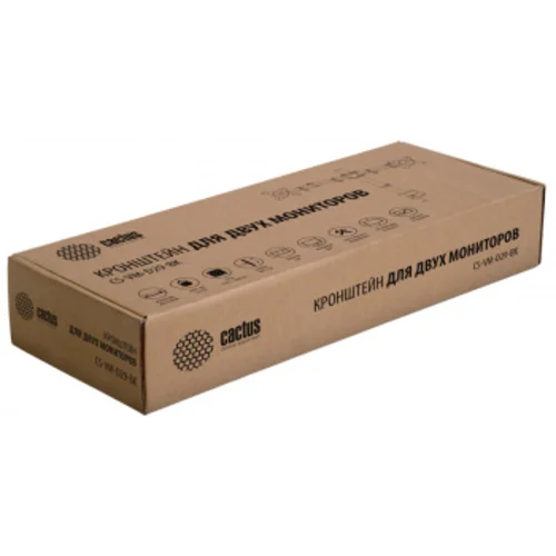 Кронштейн для мониторов Cactus CS-VM-D29-BK черный 13"-27" макс.10кг настольный поворот и наклон