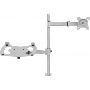 Кронштейн для монитора/ноутбука Cactus CS-VM-LH07-AL серебряный 13"-27" макс.8кг настольный поворот