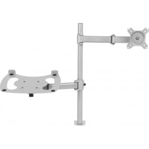 Кронштейн для монитора/ноутбука Cactus CS-VM-LH07-AL серебряный 13"-27" макс.8кг настольный поворот