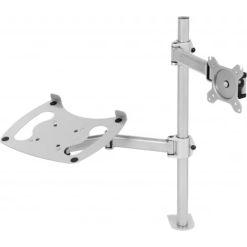 Кронштейн для монитора/ноутбука Cactus CS-VM-LH07-AL серебряный 13"-27" макс.8кг настольный поворот