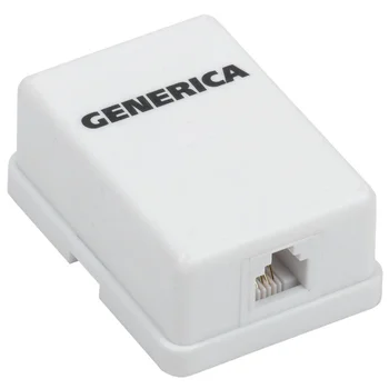 Розетка компьютерная 1-м ОП RJ12 кат.3 UTP GENERICA CS2-3C03U-12-G