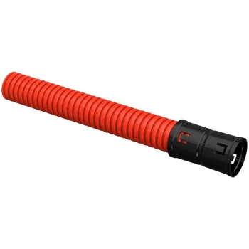 Труба гофрированная двустенная ПНД гибкая d40мм с муфтой красн. (уп.50м) IEK CTG12-040-K04-050-R