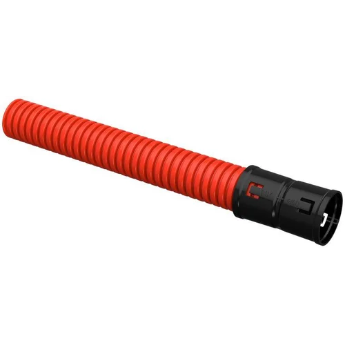 Труба гофрированная двустенная ПНД гибкая d40мм с муфтой красн. (уп.50м) IEK CTG12-040-K04-050-R