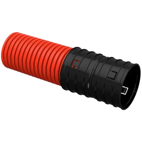 Труба гофрированная двустенная ПНД гибкая d125мм красн. (уп.50м) IEK CTG12-125-K04-050-R