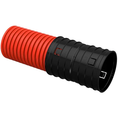 Труба гофрированная двустенная ПНД гибкая d140мм красн. (уп.50м) IEK CTG12-140-K04-050-R