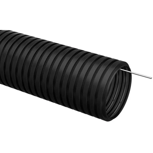 Труба гофрированная ПНД d20мм с протяжкой черн. (уп.50м) IEK CTG20-20-K02-050-1