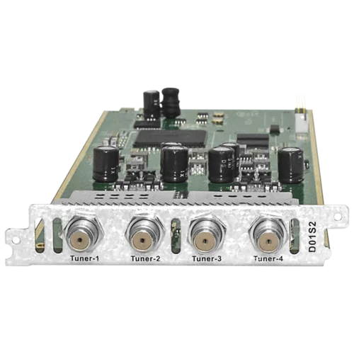 Модуль четырёхтюнерного DVB-S2 демодулятора поддержка BISS и T2-MI D01S2 для DCP-3000MF