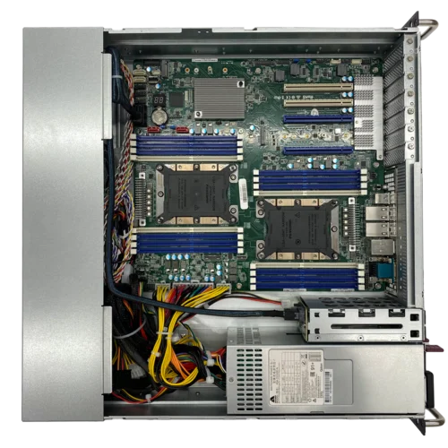 Серверная платформа Аквариус T50 D202FW, 2U, до двух процессоров Intel Xeon Scalable Gen 2, DDR4, 2x2.5", 2xM.2, 2xIntel X722, резервируемый БП