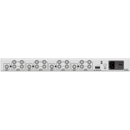 Усилитель-распределитель 4-в-4 сигналов SDI/ASI PBI DCH-2000AD-414