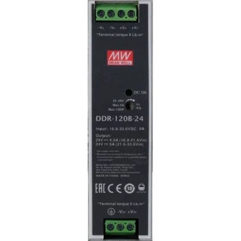 Преобразователь DC/DC; 120Вт; Uвх:16,8 - 33,6.В; Uвых:24ВDC; Iвых:5А, Mean Well