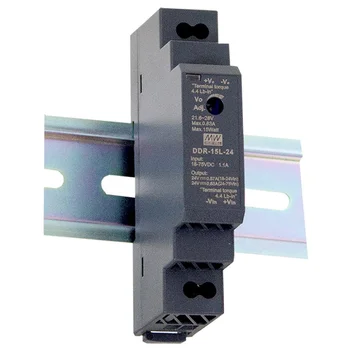 DDR-15G-12,DC/DC преобразователь, 15Вт, вход 9…36 В DC, выход 12В/1,25А, Mean Well