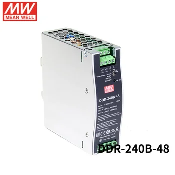 DDR-240B-48, DC/DC преобразователь, 60Вт, вход 16,8-33,6В, выход 48В/5А Mean Well