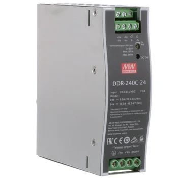 DDR-240C-24 Преобразователь: DC/DC; 240Вт; Uвх:33,6-67,2.В; Uвых:24ВDC; Iвых:10А, Mean Well