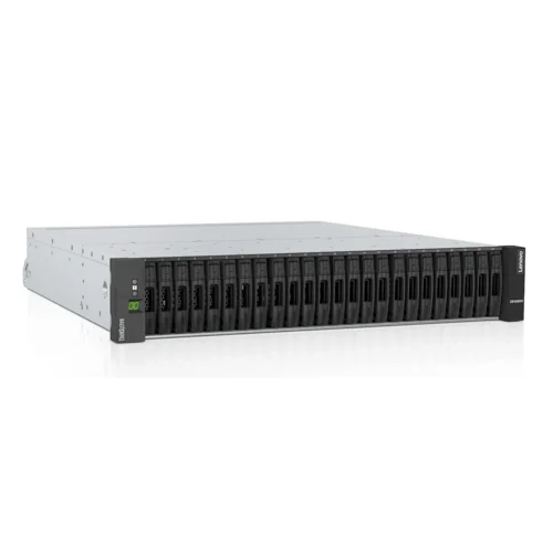 Система хранения данных Lenovo DE2000H (H - Hybrid), 2U, 24SFF. Два контроллера, резервируемый БП