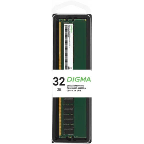 Память DDR5 32GB 4800MHz Digma DGMAD54800032D RTL PC5-38400 CL40 DIMM 288-pin 1.1В dual rank Ret