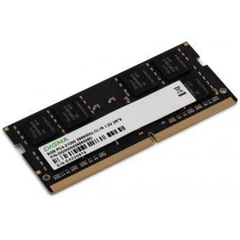 Память DDR4 8Gb 2666MHz Digma DGMAS42666008D RTL PC4-21300 CL19 SO-DIMM 260-pin 1.2В dual rank Ret