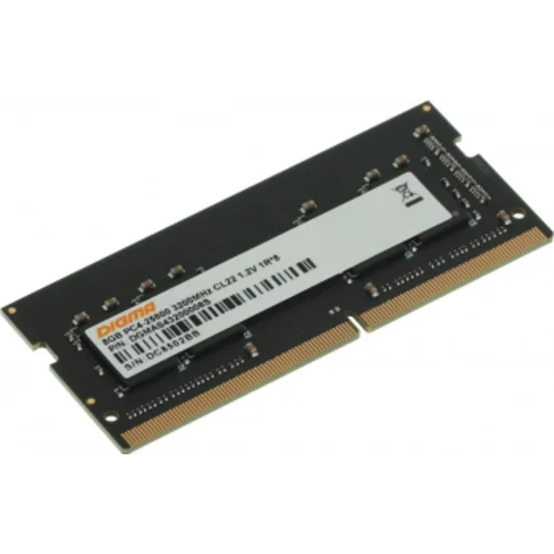 Память DDR4 8Gb 3200MHz Digma DGMAS43200008S RTL PC4-25600 CL22 SO-DIMM 260-pin 1.2В single rank Ret