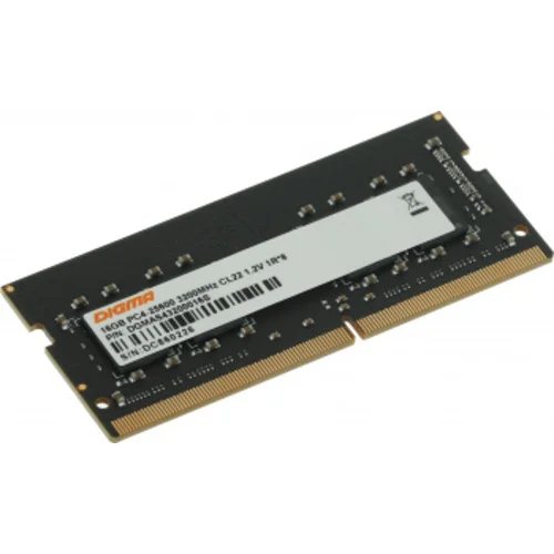 Память DDR4 16Gb 3200MHz Digma DGMAS43200016S RTL PC4-25600 CL22 SO-DIMM 260pin 1.2В