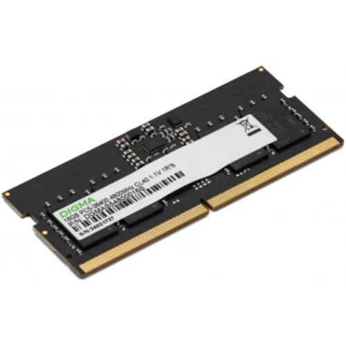Память DDR5 16GB 4800MHz Digma DGMAS54800016S RTL PC5-38400 CL40 SO-DIMM 262-pin 1.1В