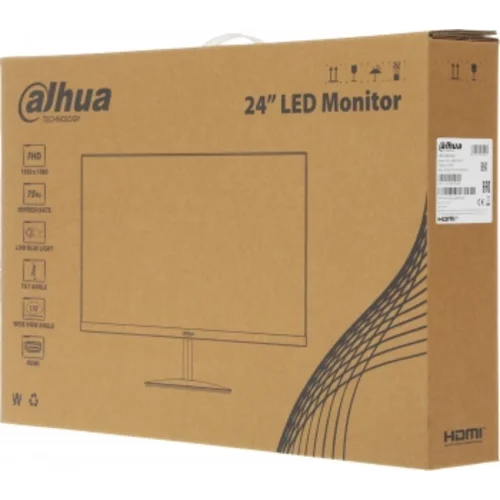 Монитор Dahua 23.8" DHI-LM24-A201Y черный IPS LED 5ms 16:9 HDMI матовая 1200:1 250cd 178гр/178гр 192