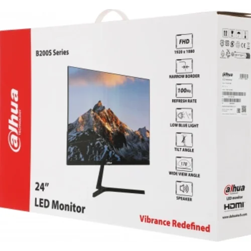 Монитор Dahua 23.8" DHI-LM24-B200S черный VA LED 5ms 16:9 HDMI M/M матовая 3000:1 250cd 178гр/178гр