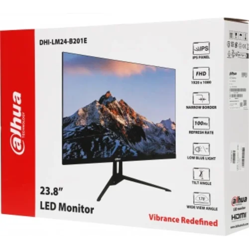 Монитор Dahua 23.8" DHI-LM24-B201E черный IPS LED 5ms 16:9 HDMI матовая 1000:1 300cd 178гр/178гр 192