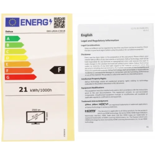 Монитор Dahua 23.8" DHI-LM24-C301B черный IPS LED 5ms 16:9 HDMI матовая 1200:1 300cd 178гр/178гр 256