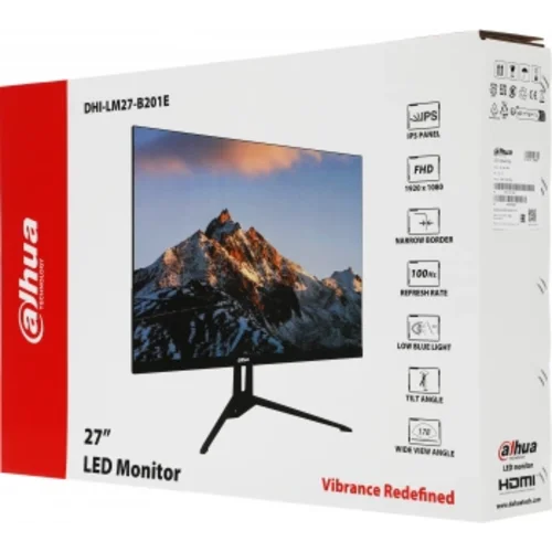 Монитор Dahua 27" DHI-LM27-B201E черный IPS LED 7ms 16:9 HDMI матовая 1000:1 300cd 178гр/178гр 1920x