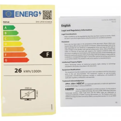 Монитор Dahua 30" DHI-LM30-E330CA черный VA LED 21:9 HDMI матовая HAS Piv 3000:1 250cd 178гр/178гр 2