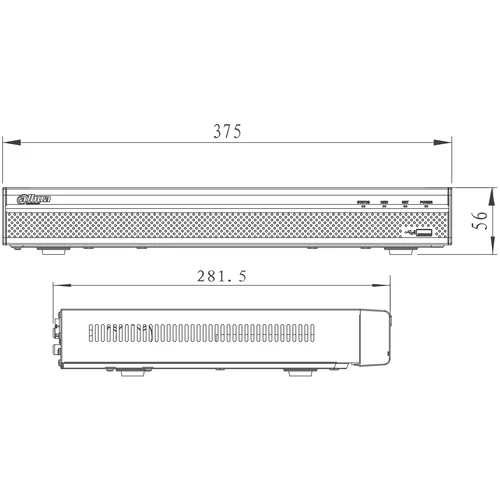 IP Видеорегистратор Dahua DHI-NVR4216-4KS2, 16-канальный, до 8 Мп, 2 HDD, трев. вх. вых. 4/2.